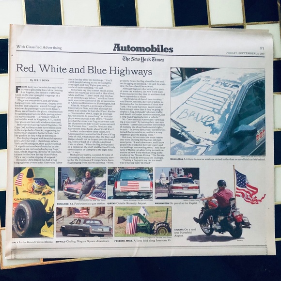 9/21/2001 The New York Times - Picture 7 of 10